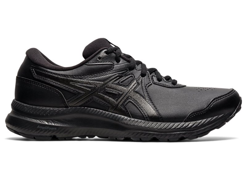 Women\'s Asics Gel-contend Walker (D) Running Shoes Black/Black Canada | CA5143-642