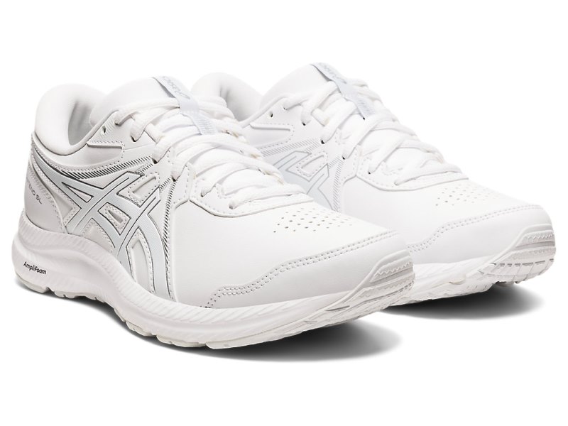 Women's Asics Gel-contend Walker Running Shoes White/White Canada | CA1700-391