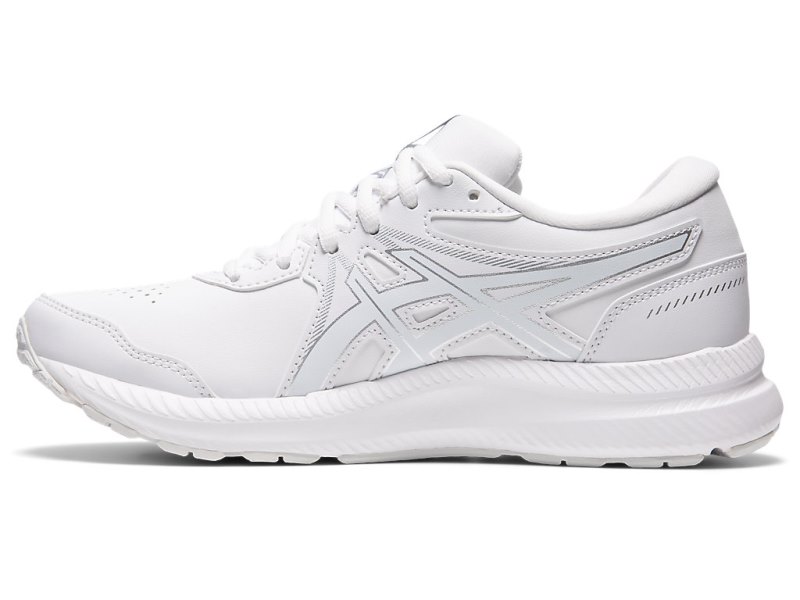 Women's Asics Gel-contend Walker Running Shoes White/White Canada | CA1700-391