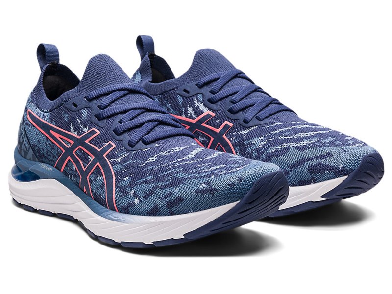 Women's Asics Gel-cumulus 23 Mk Running Shoes Storm Blue/Thunder Blue Canada | CA9556-720