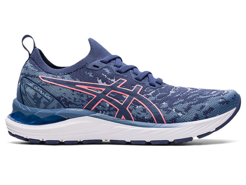 Women\'s Asics Gel-cumulus 23 Mk Running Shoes Storm Blue/Thunder Blue Canada | CA9556-720