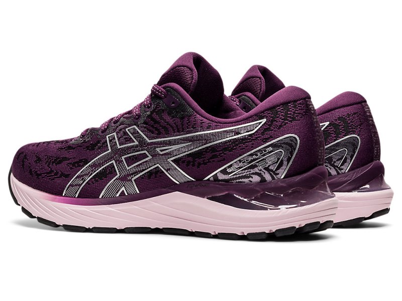 Women's Asics Gel-cumulus 23 Running Shoes Deep Plum/Pure Silver Canada | CA0118-765