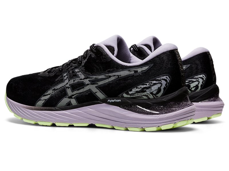 Women's Asics Gel-cumulus 23 Running Shoes Black/Carrier Grey Canada | CA2295-355