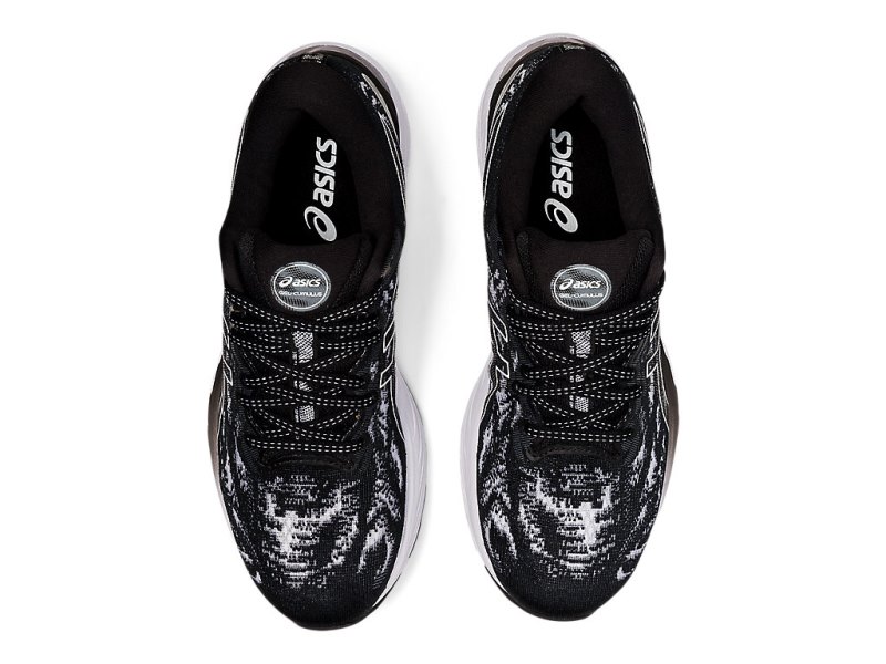 Women's Asics Gel-cumulus 23 Running Shoes Black/White Canada | CA6703-651