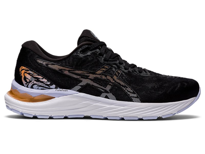 Women\'s Asics Gel-cumulus 23 Running Shoes Black/Sun Peach Canada | CA6758-593