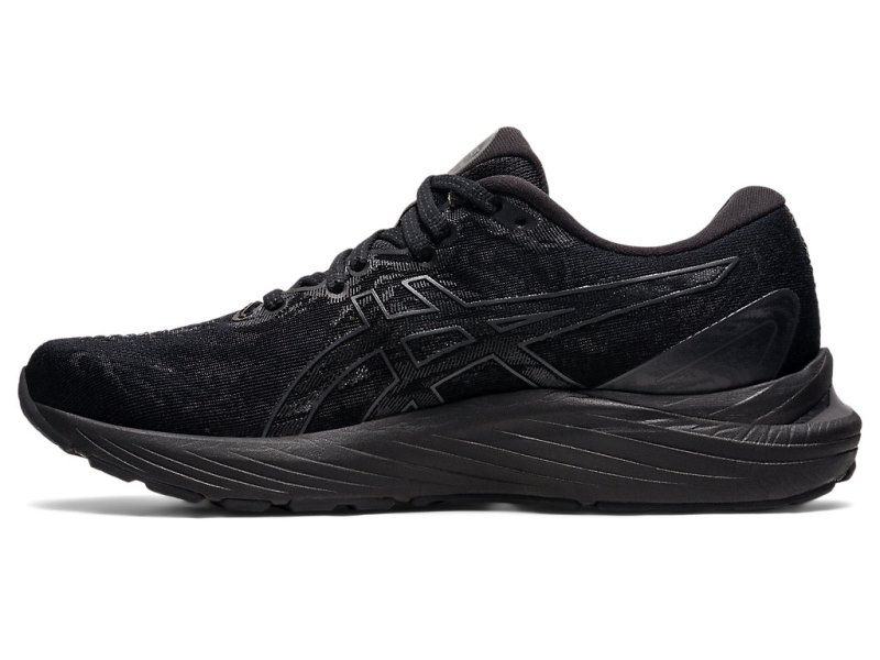 Women's Asics Gel-cumulus 23 Running Shoes Black/Graphite Grey Canada | CA7935-498