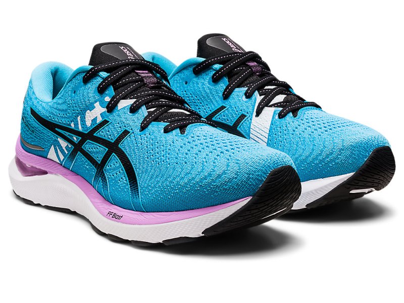 Women's Asics Gel-cumulus 24 Ekiden Running Shoes Aquarium/Black Canada | CA8491-445