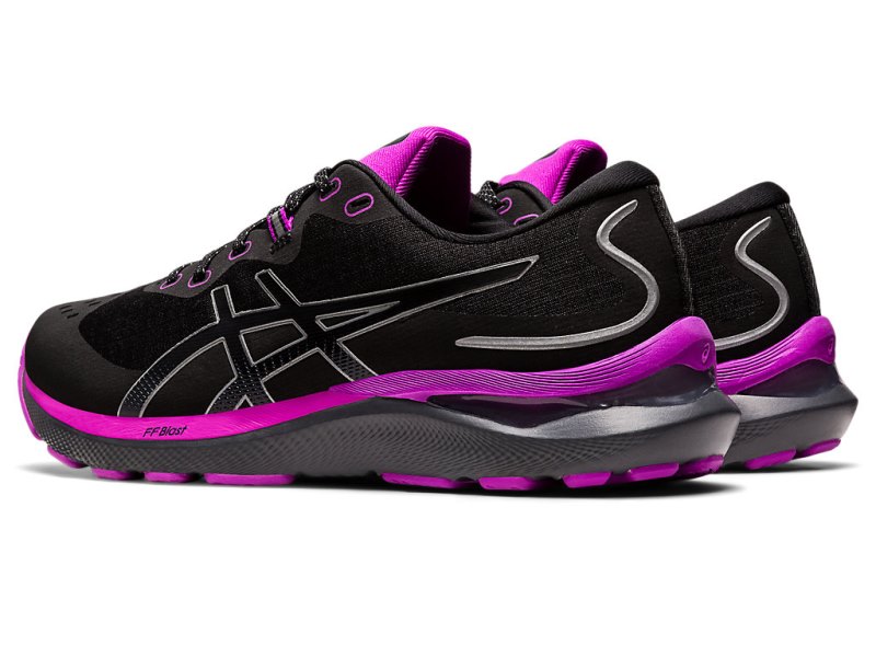 Women's Asics Gel-cumulus 24 Lite-show Running Shoes Black/Orchid Canada | CA3214-783