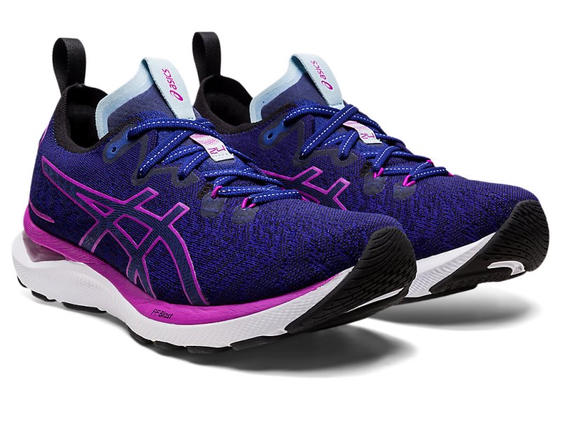 Women's Asics Gel-cumulus 24 Mk Running Shoes Dive Blue/Orchid Canada | CA6052-319