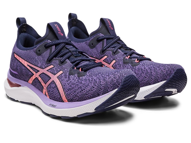 Women's Asics Gel-cumulus 24 Mk Running Shoes Dusty Purple/Papaya Canada | CA9204-484