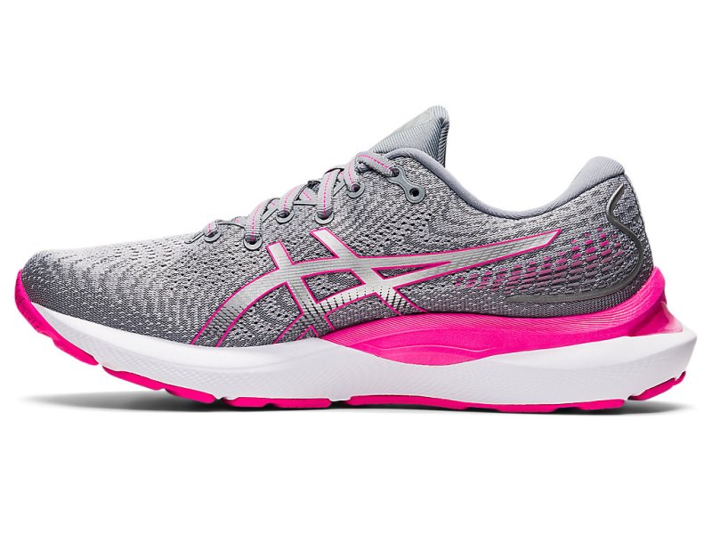 Women's Asics Gel-cumulus 24 Running Shoes Sheet Rock/Pink Glo Canada | CA0346-591