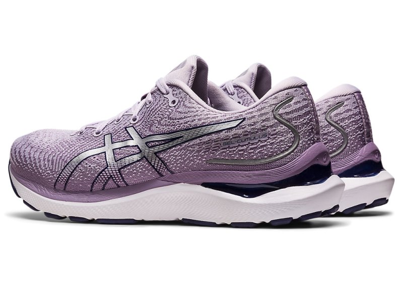 Women's Asics Gel-cumulus 24 Running Shoes Dusk Violet/Pure Silver Canada | CA0604-263