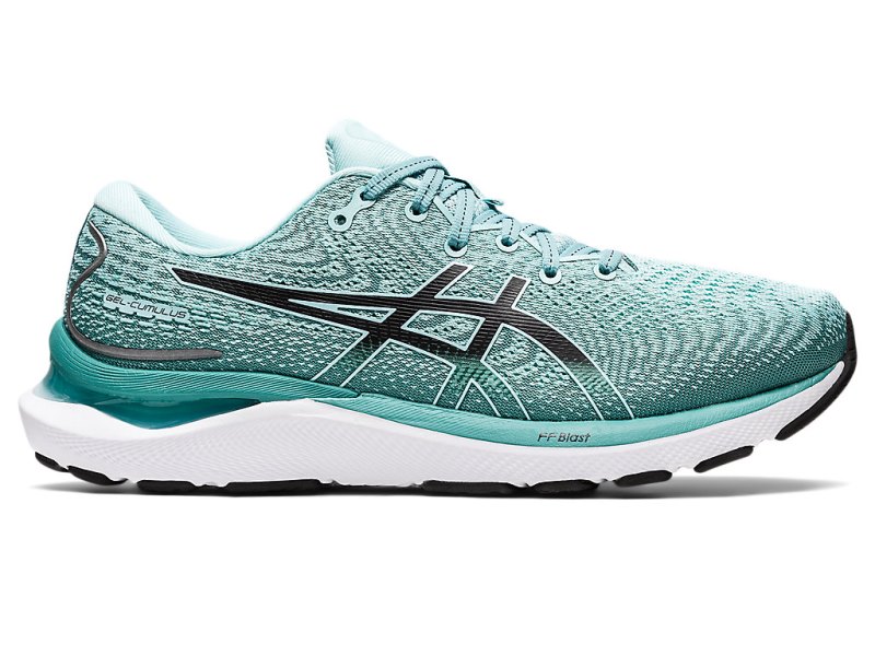 Women\'s Asics Gel-cumulus 24 Running Shoes Oasis Green/Black Canada | CA1135-311