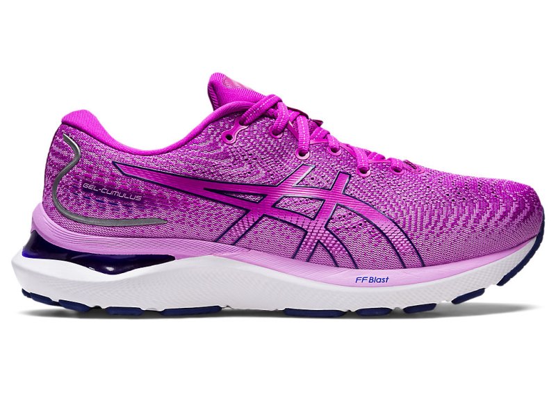 Women\'s Asics Gel-cumulus 24 Running Shoes Orchid/Dive Blue Canada | CA2234-523