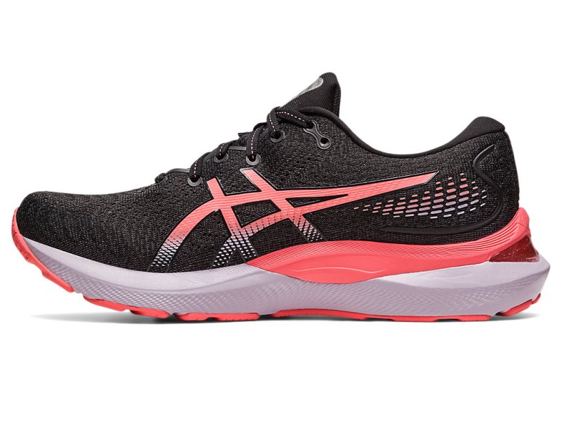 Women's Asics Gel-cumulus 24 Running Shoes Black/Papaya Canada | CA2696-241