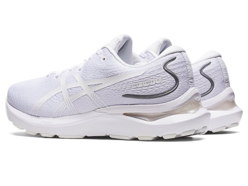 Women's Asics Gel-cumulus 24 Running Shoes White/White Canada | CA6362-719