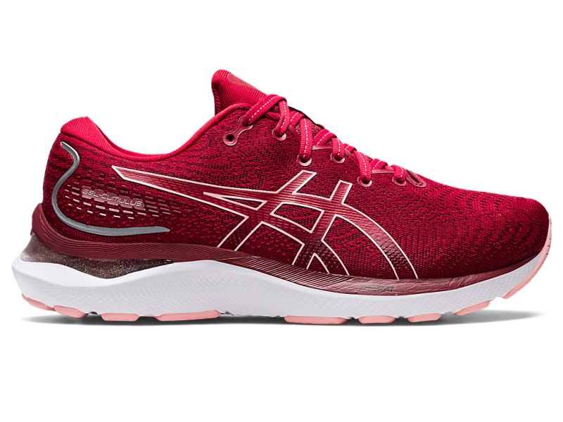 Women\'s Asics Gel-cumulus 24 Running Shoes Cranberry/Frosted Rose Canada | CA7204-370