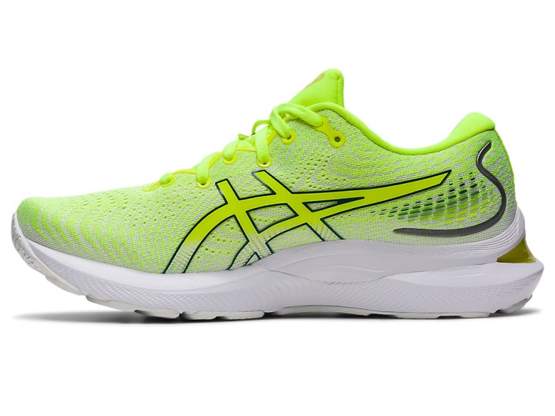 Women's Asics Gel-cumulus 24 Running Shoes Safety Yellow/Velvet Pine Canada | CA7280-115