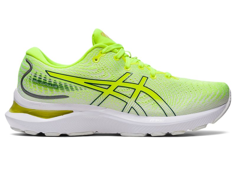 Women\'s Asics Gel-cumulus 24 Running Shoes Safety Yellow/Velvet Pine Canada | CA7280-115