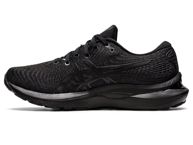 Women's Asics Gel-cumulus 24 Running Shoes Black/Black Canada | CA7570-966