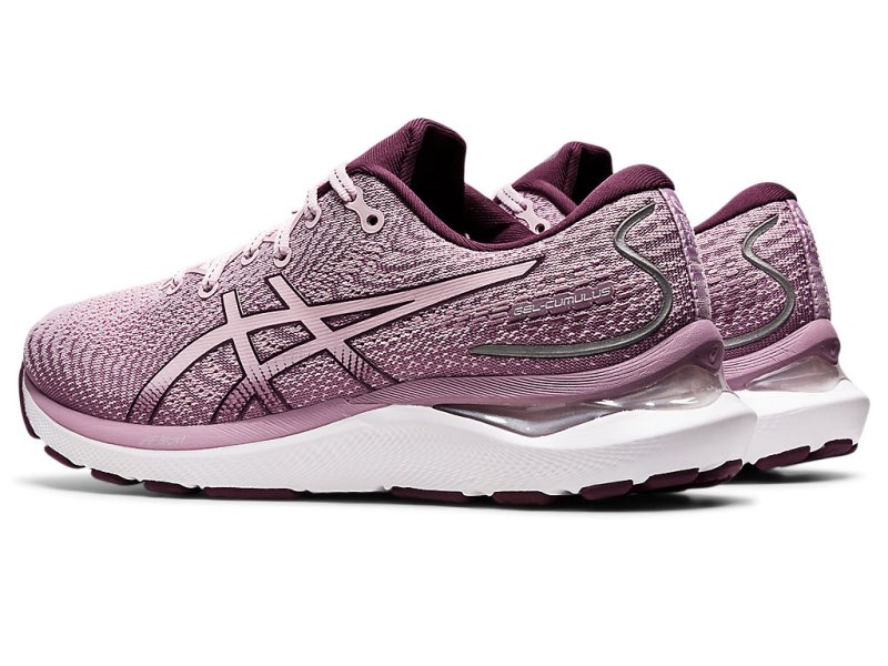 Women's Asics Gel-cumulus 24 Running Shoes Barely Rose/Deep Plum Canada | CA7602-050