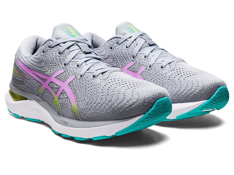 Women's Asics Gel-cumulus 24 Running Shoes Piedmont Grey/Lavender Glow Canada | CA7825-701