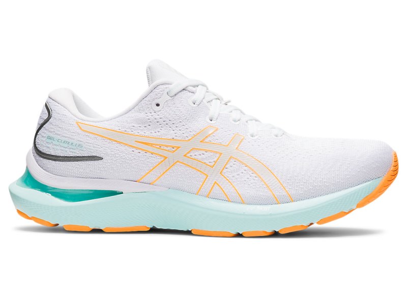 Women\'s Asics Gel-cumulus 24 Running Shoes White/Orange Pop Canada | CA8618-721