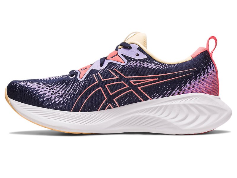 Women's Asics Gel-cumulus 25 Running Shoes Midnight/Papaya Canada | CA2015-567