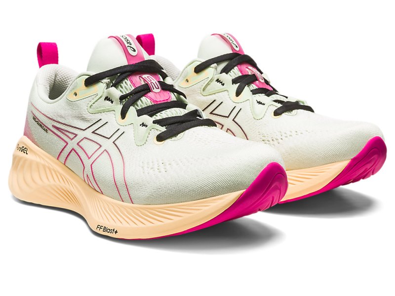 Women's Asics Gel-cumulus 25 Running Shoes Whisper Green/Pink Rave Canada | CA9328-683