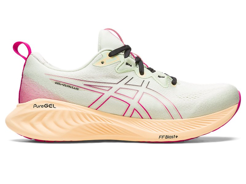 Women\'s Asics Gel-cumulus 25 Running Shoes Whisper Green/Pink Rave Canada | CA9328-683