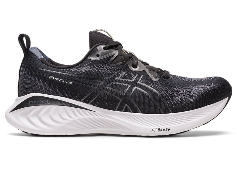 Women\'s Asics Gel-cumulus 25 Running Shoes Black/White Canada | CA9970-450