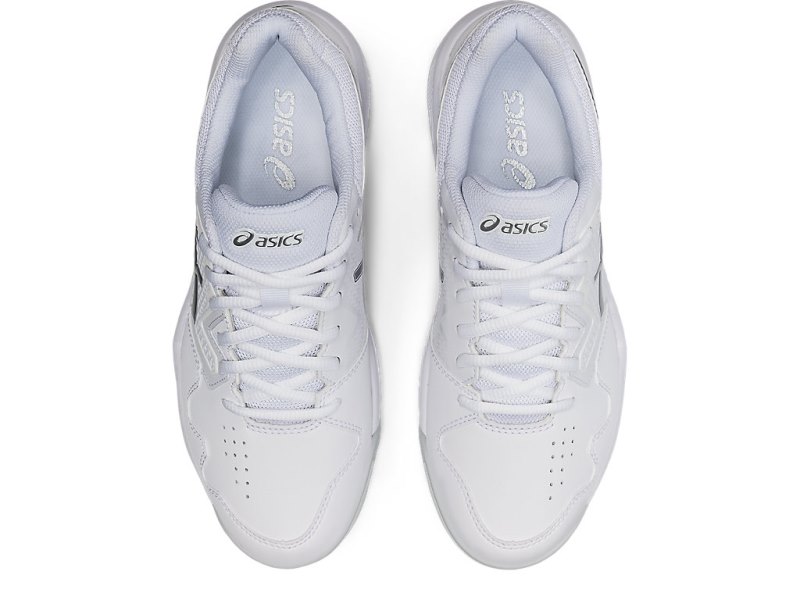 Women's Asics Gel-dedicate 7 Tennis Shoes White/Pure Silver Canada | CA1901-983