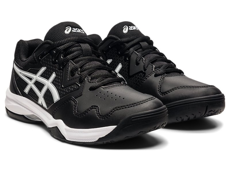 Women's Asics Gel-dedicate 7 Tennis Shoes Black/White Canada | CA5218-348