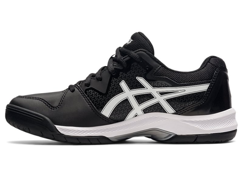 Women's Asics Gel-dedicate 7 Tennis Shoes Black/White Canada | CA5218-348