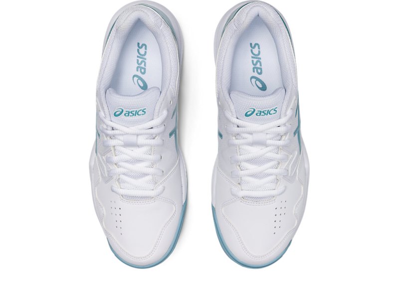 Women's Asics Gel-dedicate 7 Tennis Shoes White/Smoke Blue Canada | CA9460-350