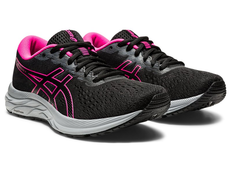 Women's Asics Gel-eXCite 7 Running Shoes Black/Metropolis Canada | CA2137-232