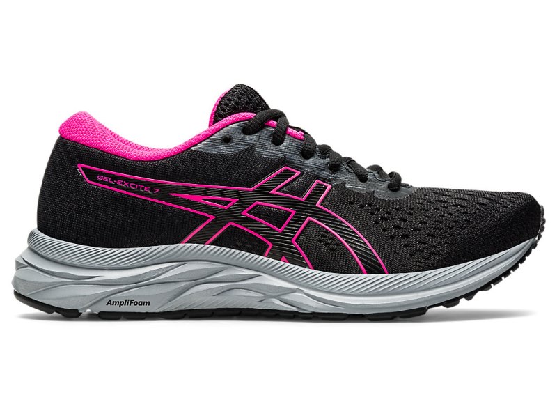 Women\'s Asics Gel-eXCite 7 Running Shoes Black/Metropolis Canada | CA2137-232