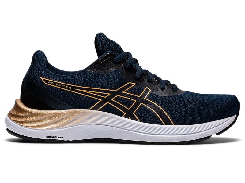 Women\'s Asics Gel-eXCite 8 Running Shoes French Blue/Champagne Canada | CA1478-335