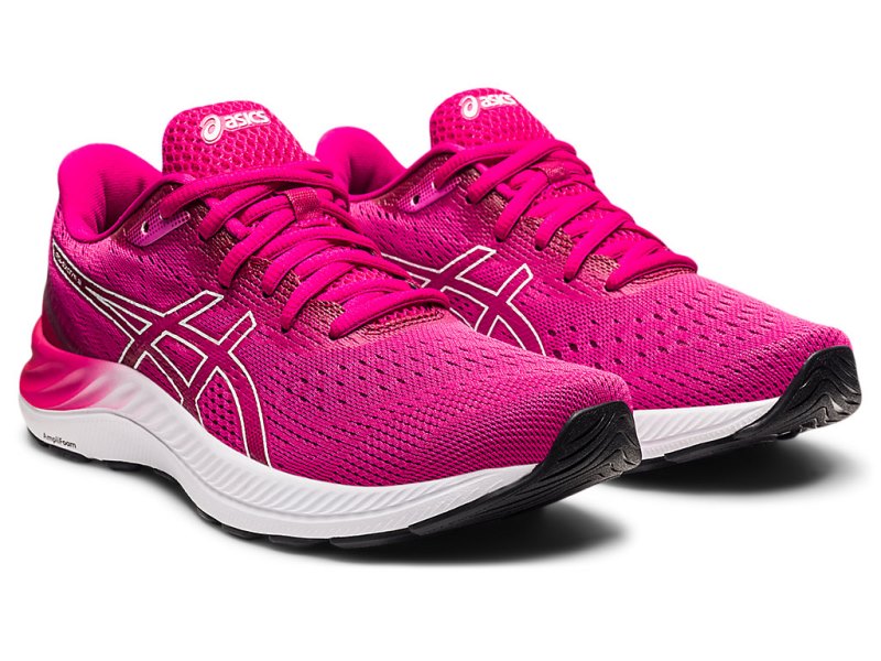 Women's Asics Gel-eXCite 8 Running Shoes Pink Rave/White Canada | CA4455-166