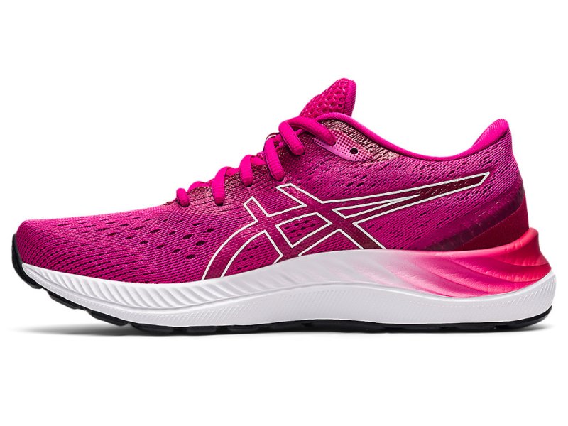 Women's Asics Gel-eXCite 8 Running Shoes Pink Rave/White Canada | CA4455-166