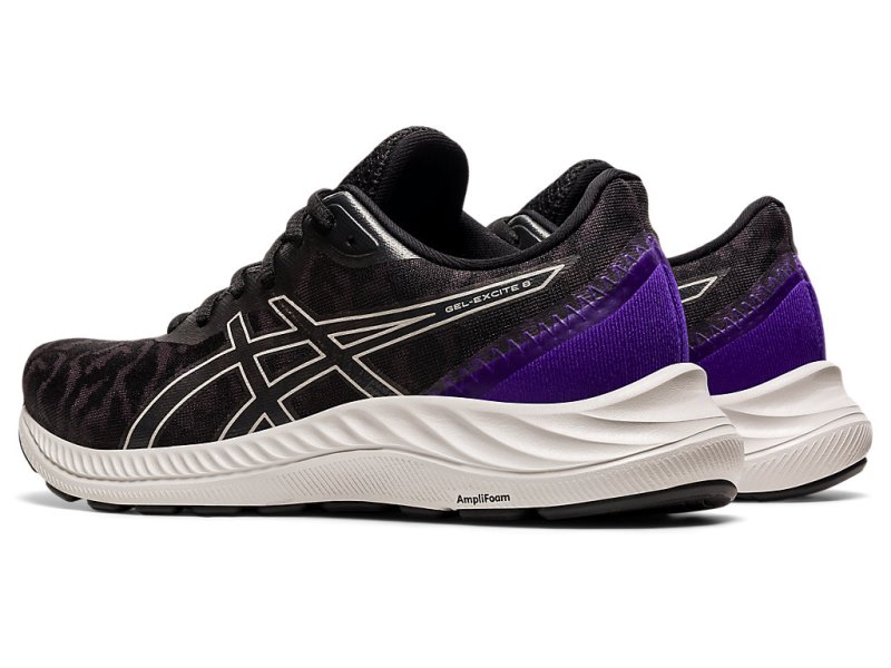 Women's Asics Gel-eXCite 8 Running Shoes Black/Oyster Grey Canada | CA7044-090