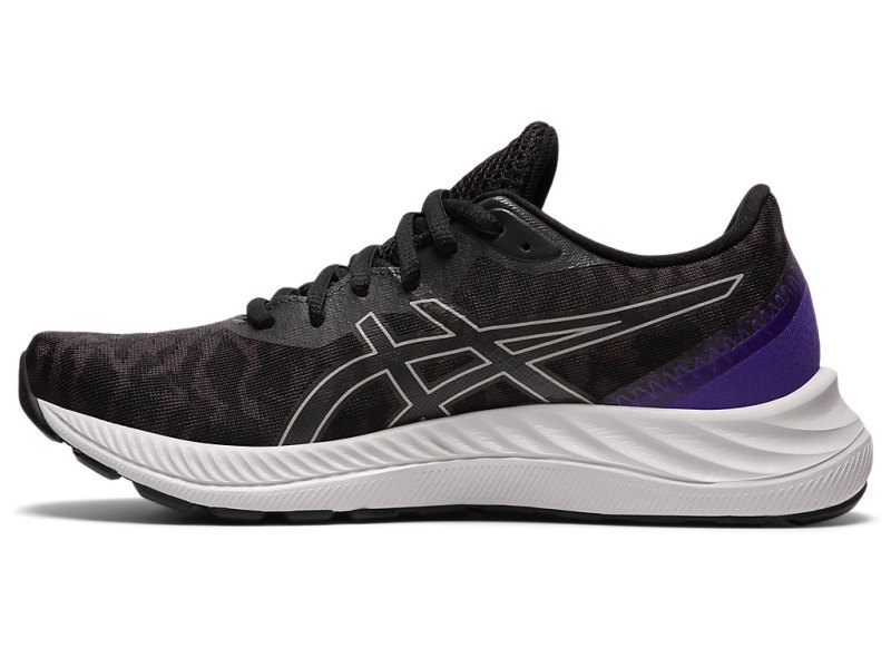 Women's Asics Gel-eXCite 8 Running Shoes Black/Oyster Grey Canada | CA7044-090