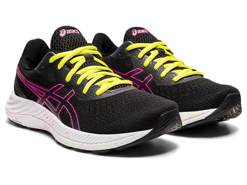 Women's Asics Gel-eXCite 8 Running Shoes Black/Hot Pink Canada | CA9179-853