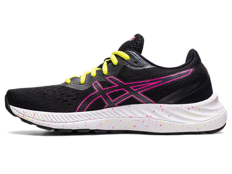 Women's Asics Gel-eXCite 8 Running Shoes Black/Hot Pink Canada | CA9179-853