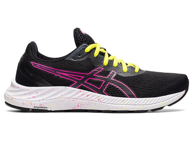 Women\'s Asics Gel-eXCite 8 Running Shoes Black/Hot Pink Canada | CA9179-853