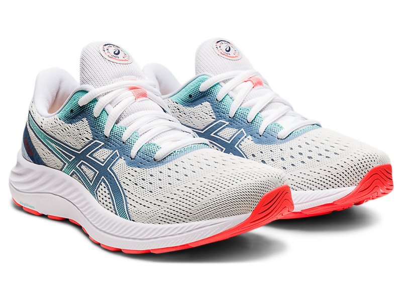 Women's Asics Gel-eXCite 8 Running Shoes White/White Canada | CA9447-502