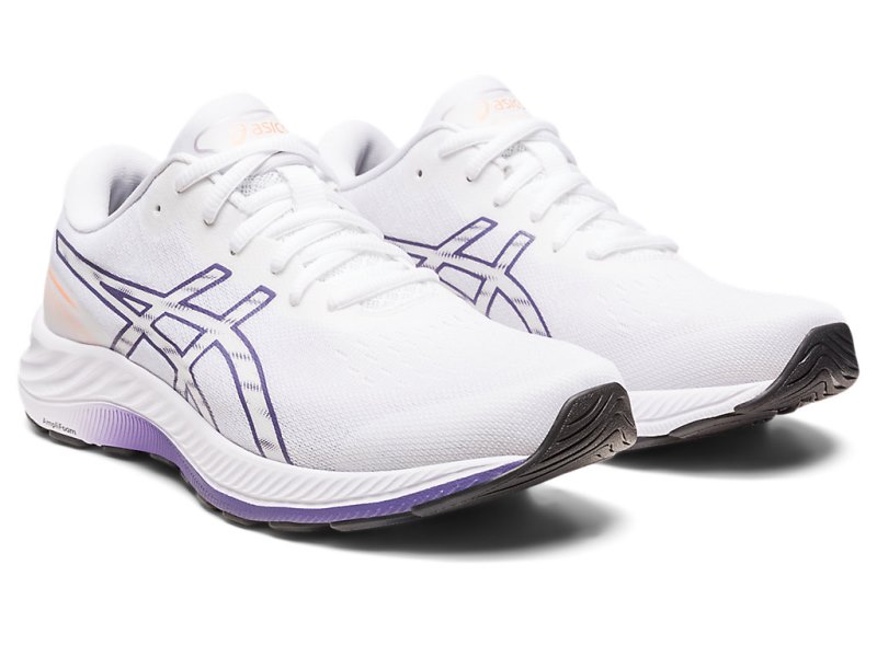 Women's Asics Gel-eXCite 9 Running Shoes White/Dusty Purple Canada | CA3595-874