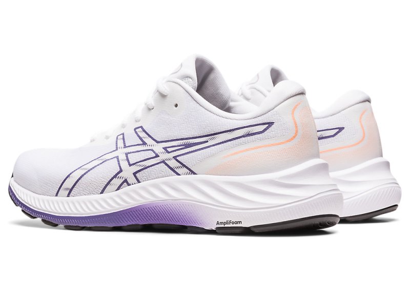 Women's Asics Gel-eXCite 9 Running Shoes White/Dusty Purple Canada | CA3595-874