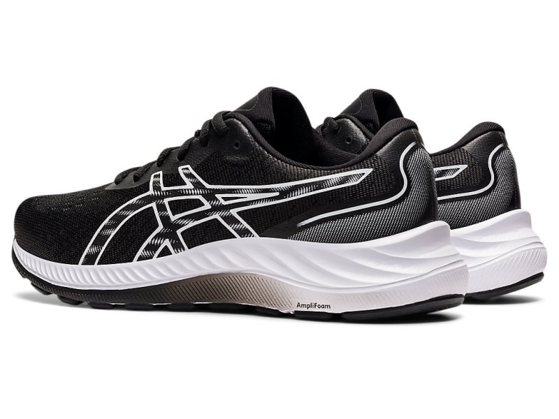 Women's Asics Gel-eXCite 9 Running Shoes Black/White Canada | CA5538-962