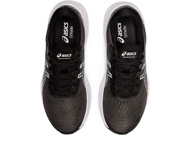 Women's Asics Gel-eXCite 9 Running Shoes Black/White Canada | CA5538-962